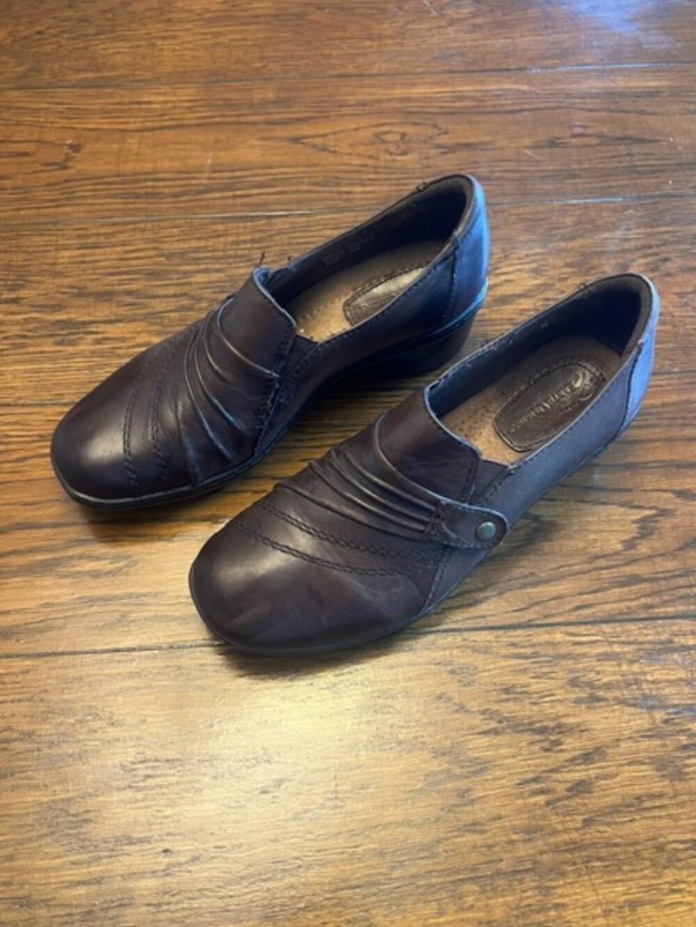 Women's Earth Origins Comfort Shoe, Size 8.5, Brown, 1.5" heel, Leather, Ex Con!